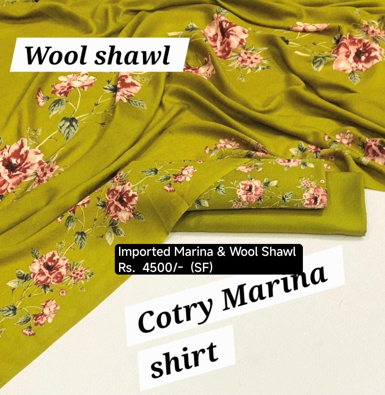 3Pc *Imported marina with Wool shawl* (SF)