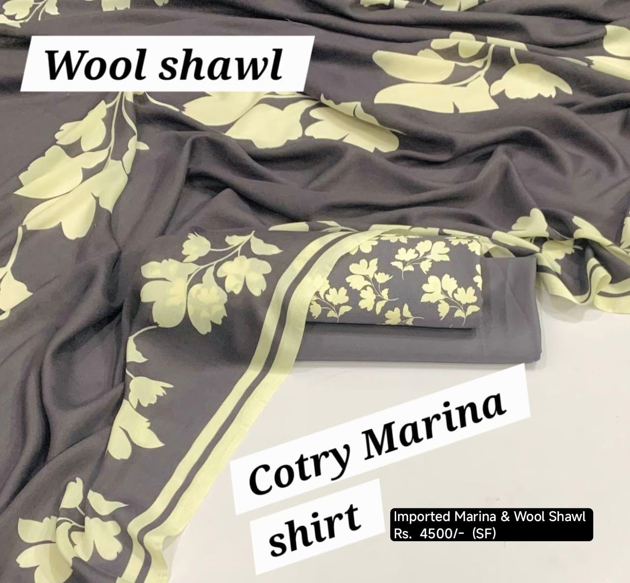 3Pc *Imported marina with Wool shawl* (SF)