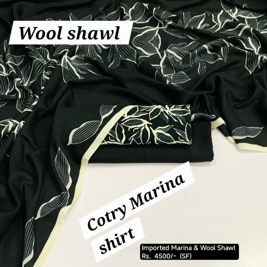 3Pc *Imported marina with Wool shawl* (SF)