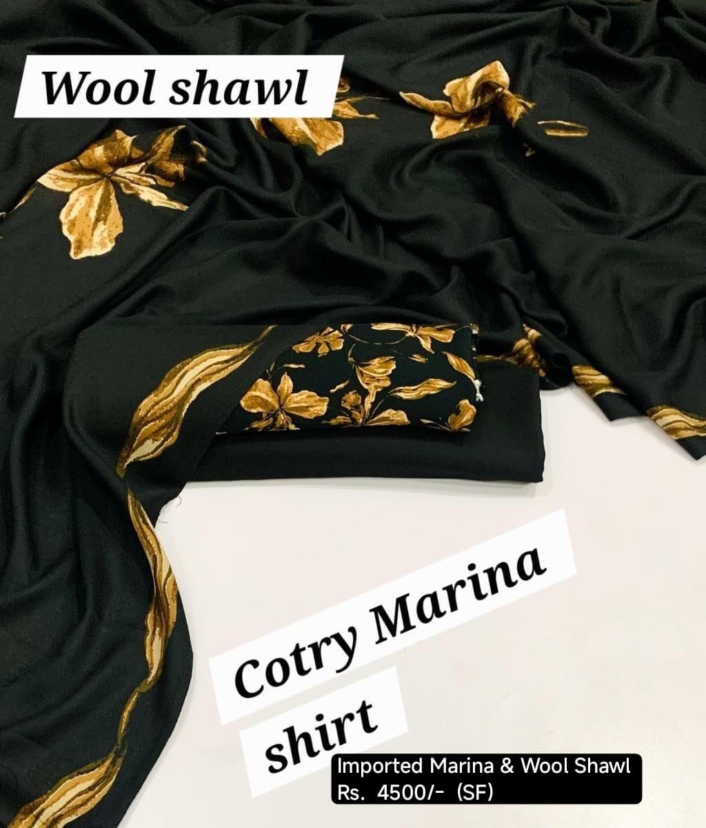 3Pc *Imported marina with Wool shawl*  (SF)