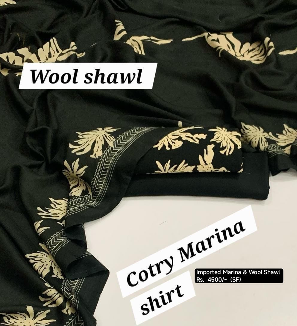 3Pc *Imported marina with Wool shawl*  (SF)