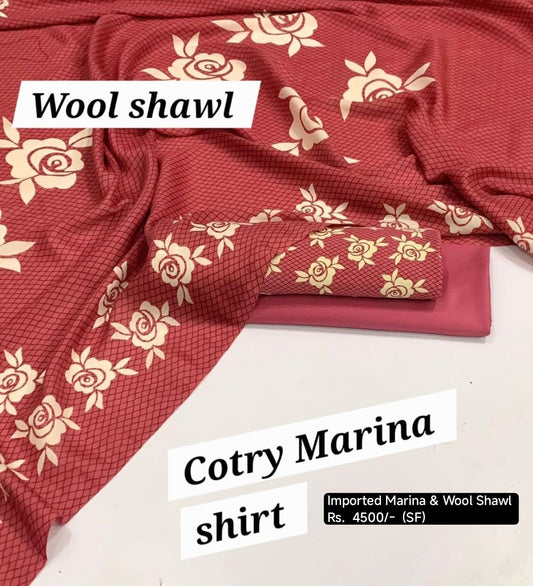 3Pc *Imported marina with Wool shawl*  (SF)