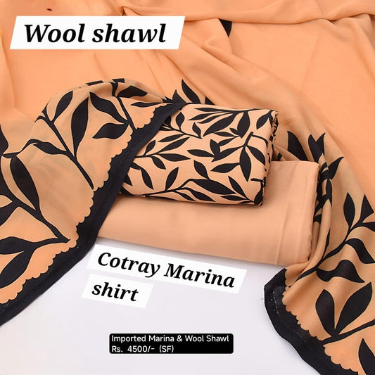 3Pc *Imported marina with Wool shawl*  (SF)