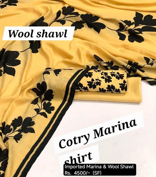 3Pc *Imported marina with Wool shawl*  (SF)