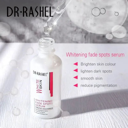 Dr. Rashel Whitening Fade Spots Serum for White Skin | Brightening & Pigmentation Corrector with Arbutin & Niacinamide (50ml) | Imported