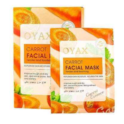 Pack of 2 | Beauty Skin Carrot Sheet Mask | Moisturizing, Brightening & Nourishing Facial Mask