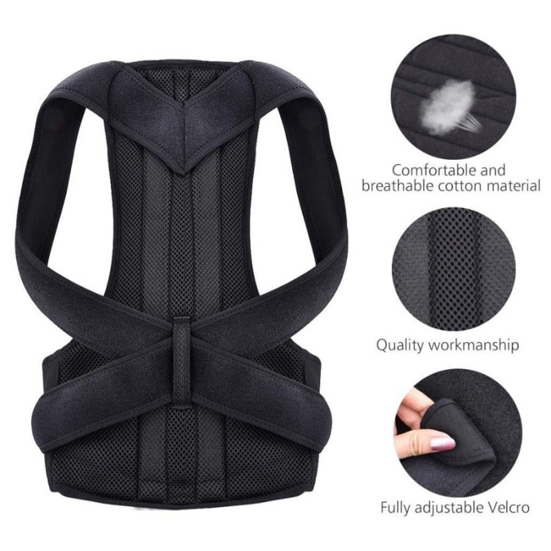 Back Pain Relief Posture Corrector Belt | Adjustable Support for Spine, Shoulder & Lumbar Alignment
