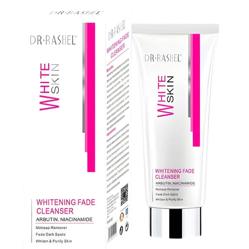 Dr. Rashel Whitening Face Cleanser | Makeup Remover & Dark Spot Fading Face Wash with Arbutin & Niacinamide (80g) | Imported