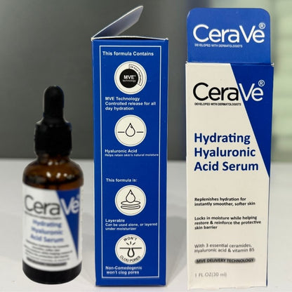 CeraVe Hyaluronic Acid Face Serum 30ml | Hydrating, Barrier-Repair & Anti-Aging