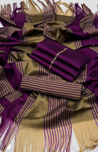 3 Piece Sussi Indian Banarsi Suit (Saim)