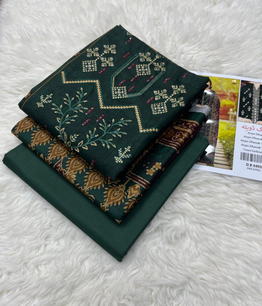 3 Piece DHANAK EMBROIDERY (4406)