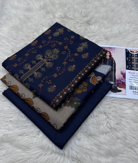 3 Piece DHANAK EMBROIDERY (4408)