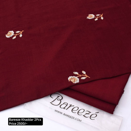 Bareeze Khaddar Embroidered Winter 2pcs ❄️🌸(Sami)